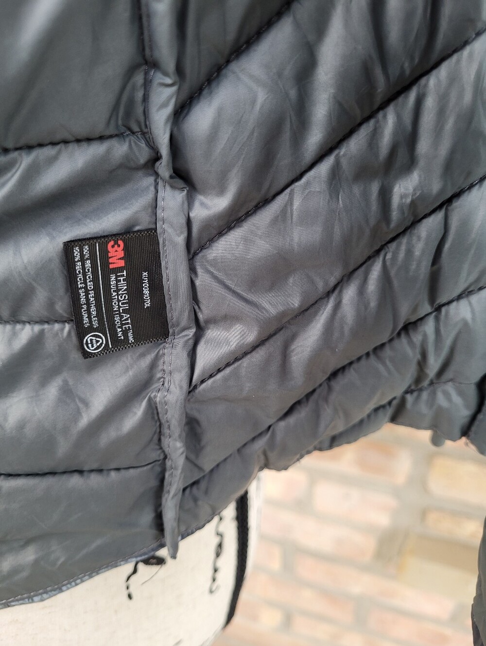 All in Motion 3M Thinsulate Silver Kids S Pewter Quilted Mediumweight Jacket - Picture 10 of 13
